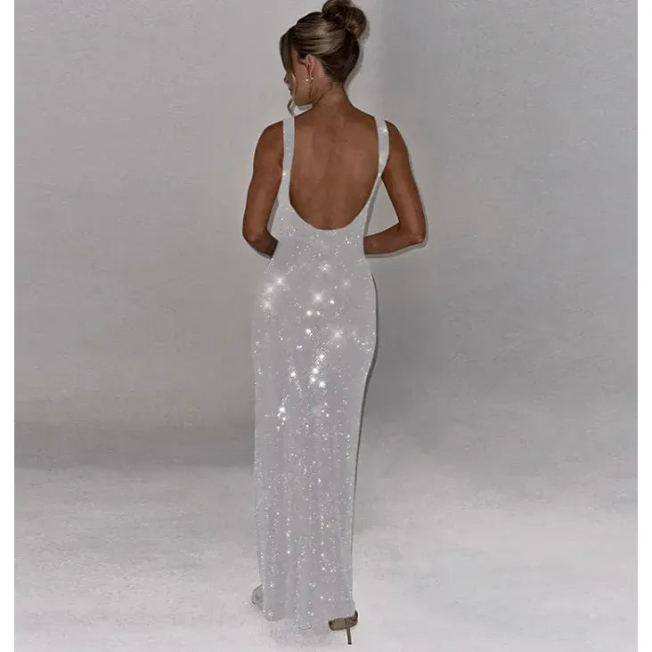 Glamorous Sequin Evening Dress