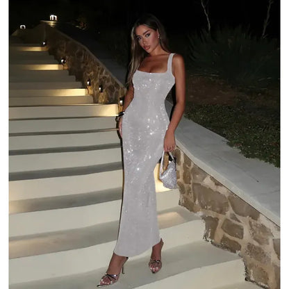 Glamorous Sequin Evening Dress