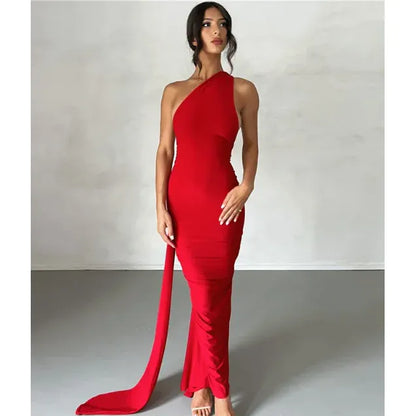 Backless Halter Sheath Dress For Women